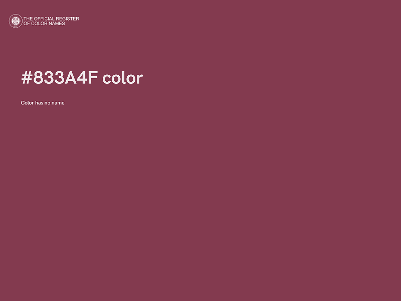 #833A4F color image