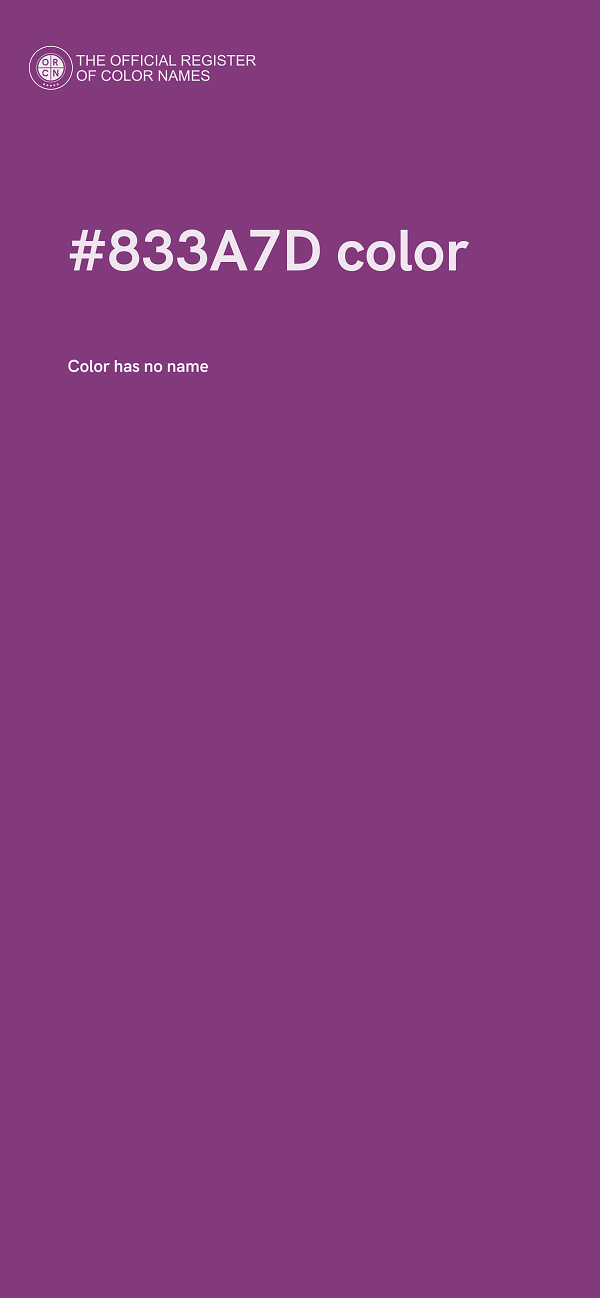 #833A7D color image