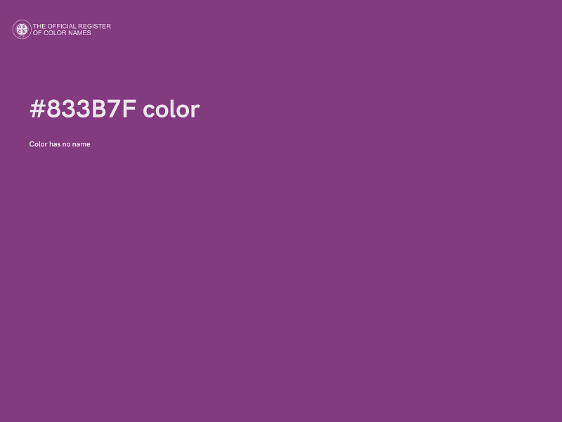 #833B7F color image