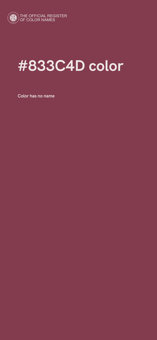 #833C4D color image