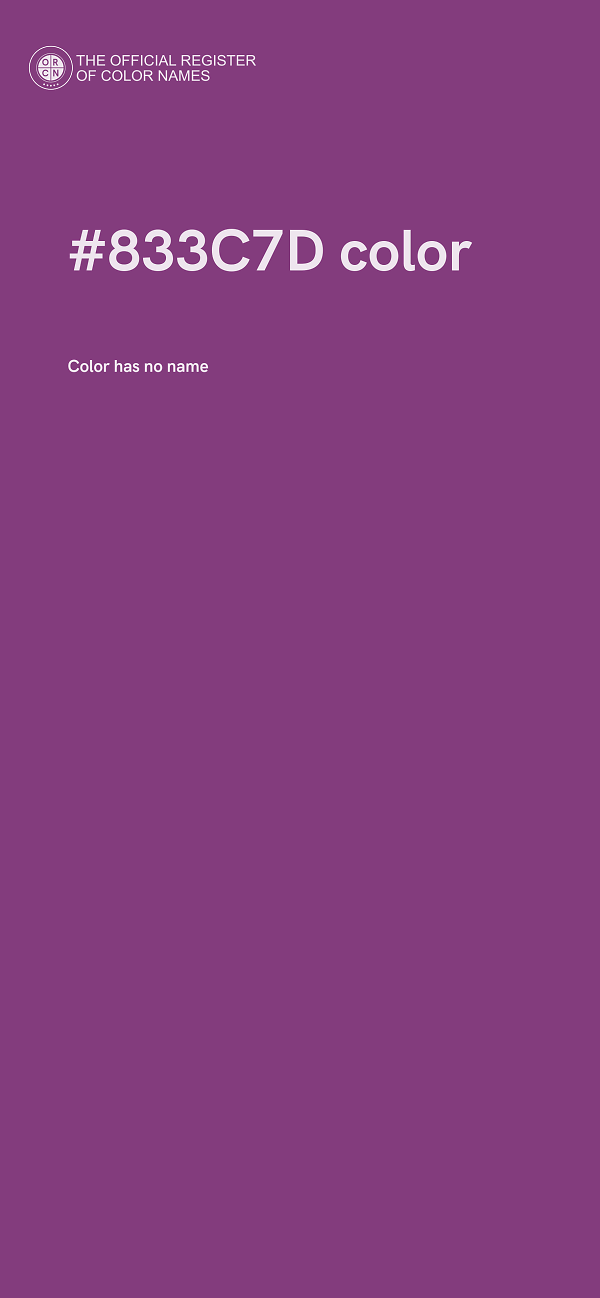 #833C7D color image