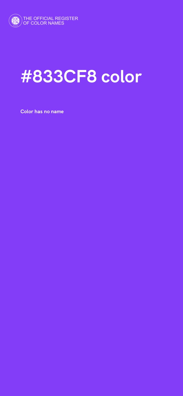 #833CF8 color image