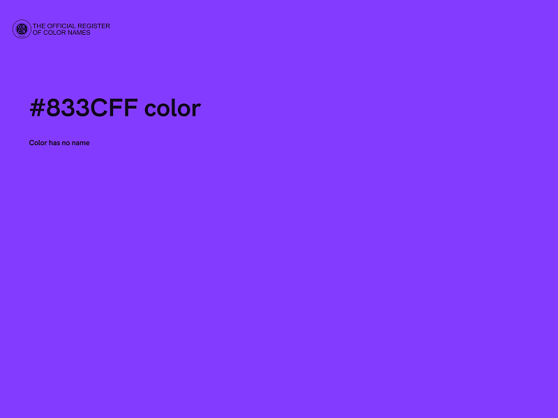 #833CFF color image