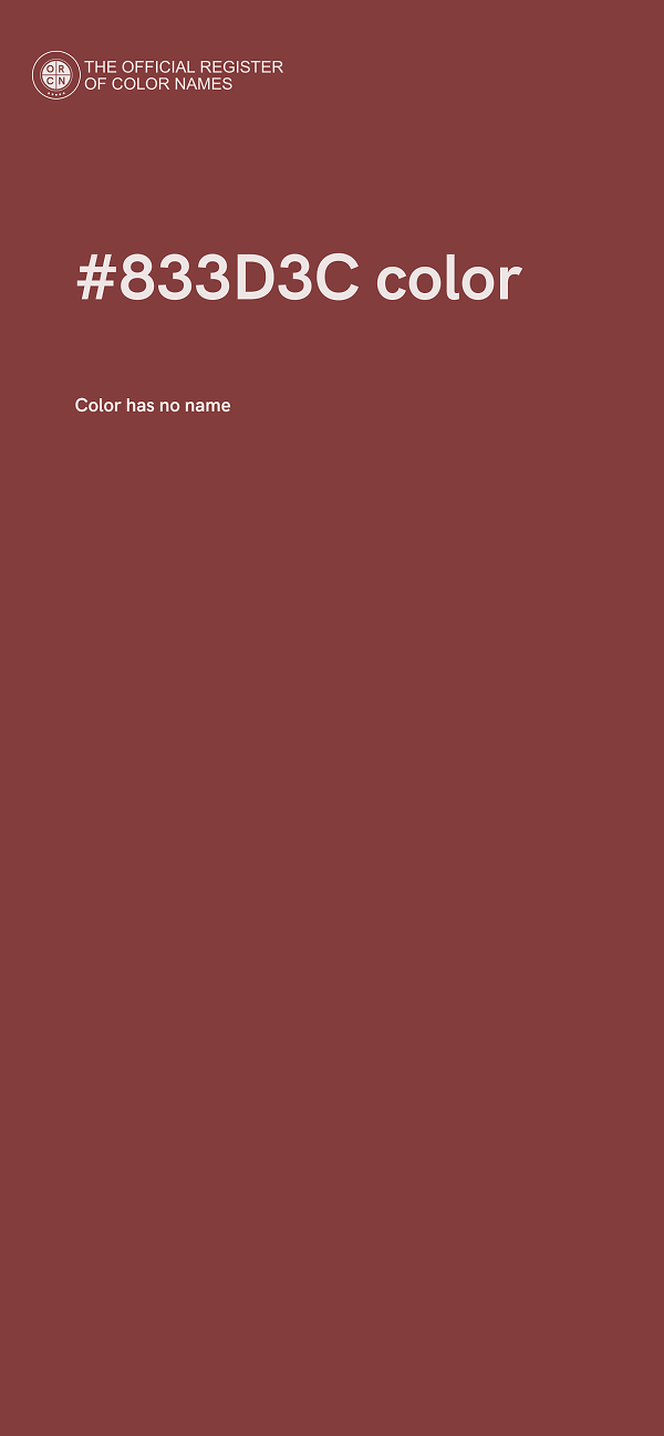 #833D3C color image