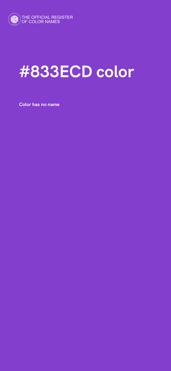 #833ECD color image