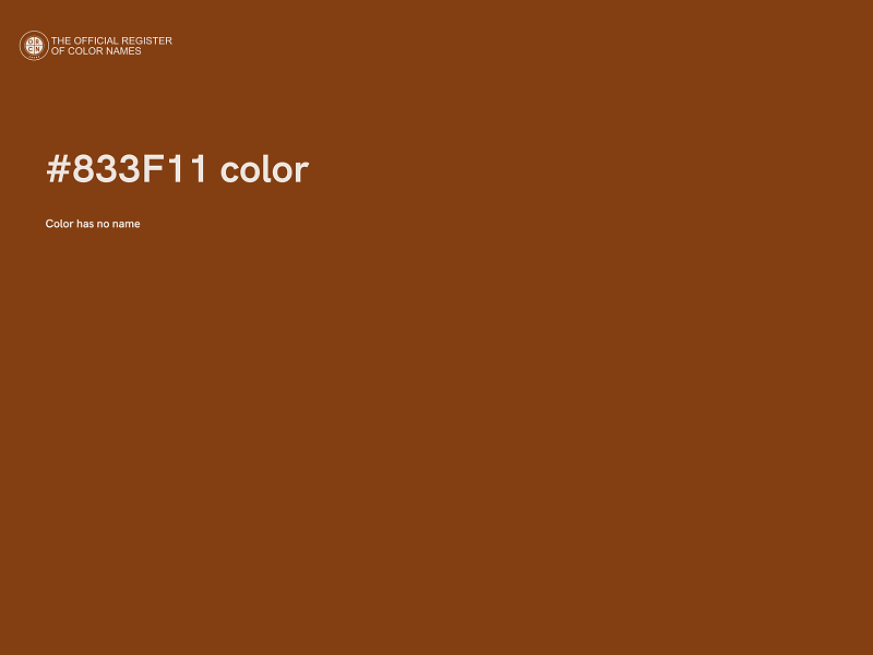 #833F11 color image