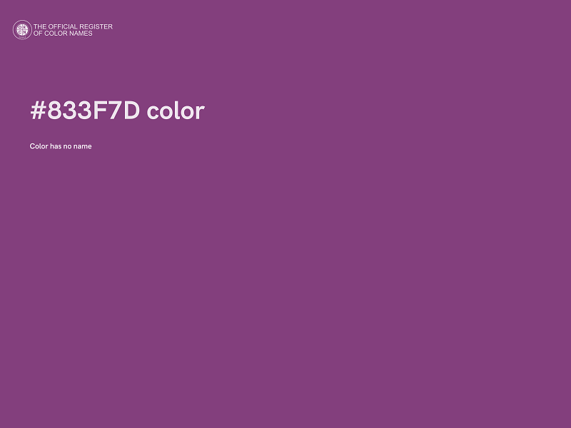 #833F7D color image