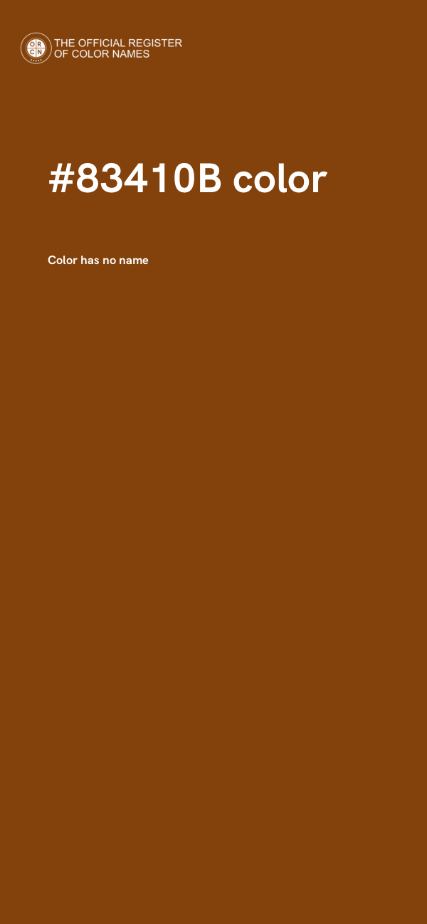 #83410B color image