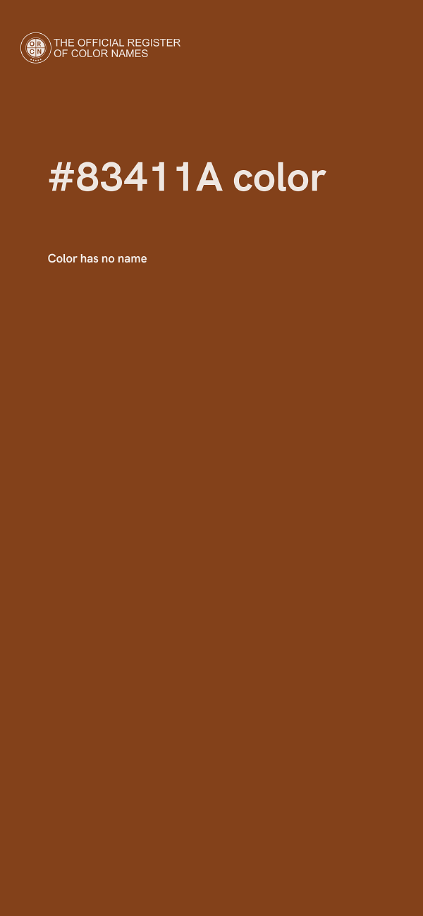 #83411A color image