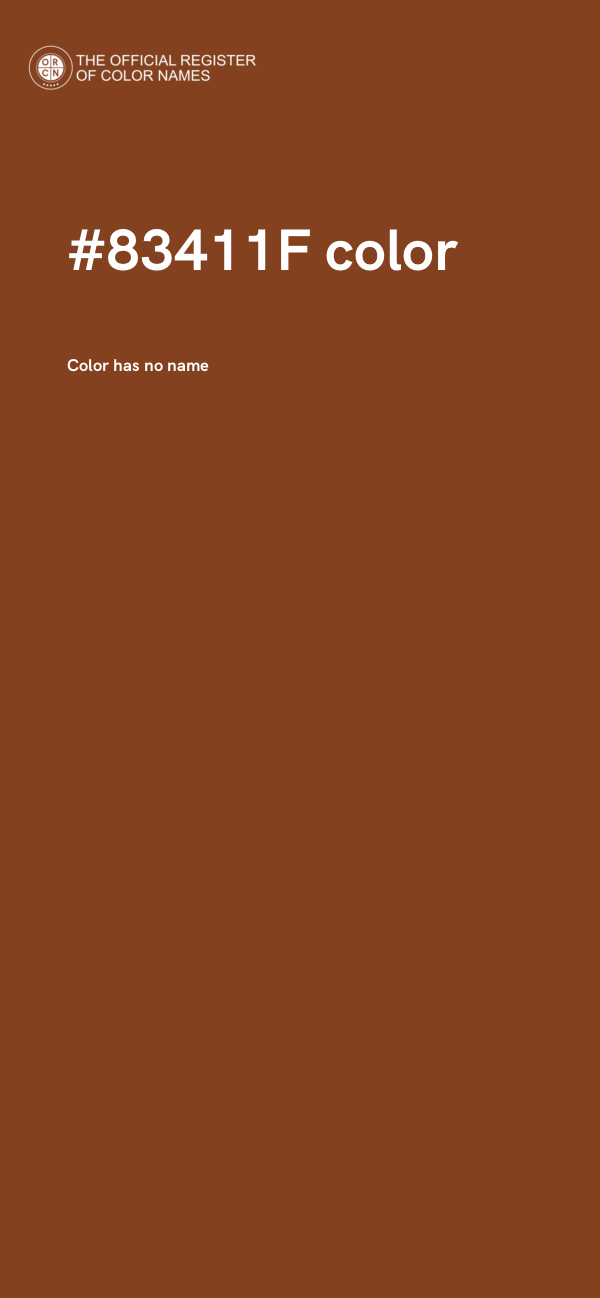 #83411F color image
