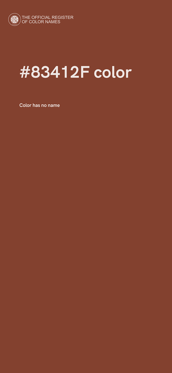 #83412F color image