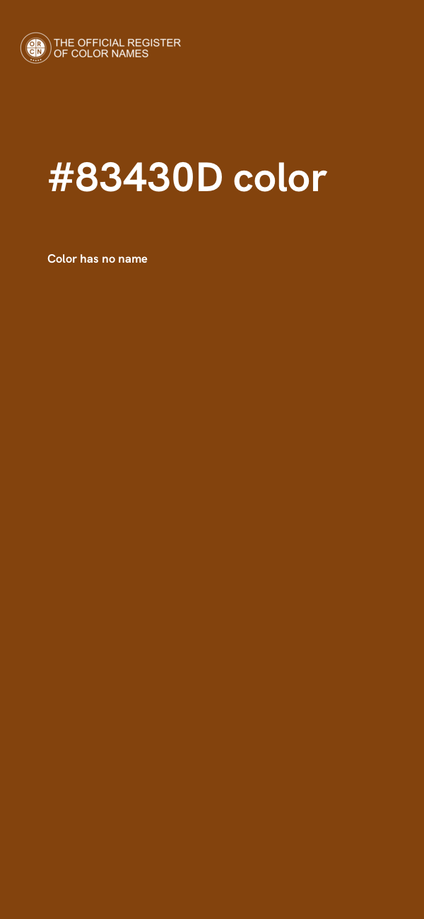 #83430D color image
