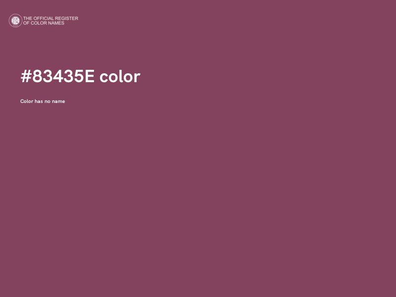 #83435E color image