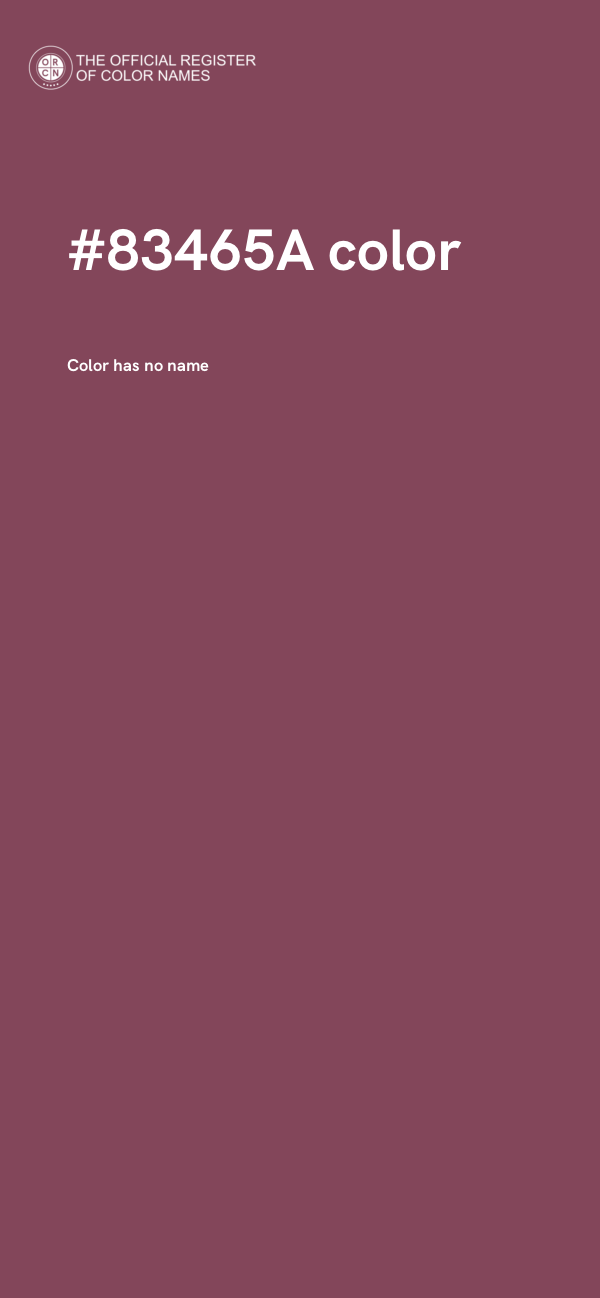 #83465A color image