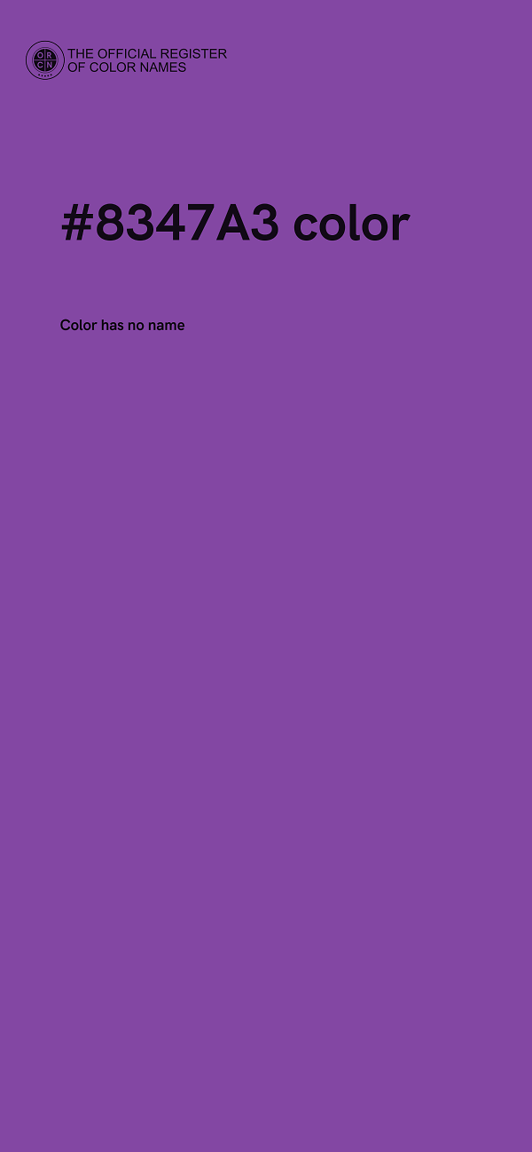 #8347A3 color image