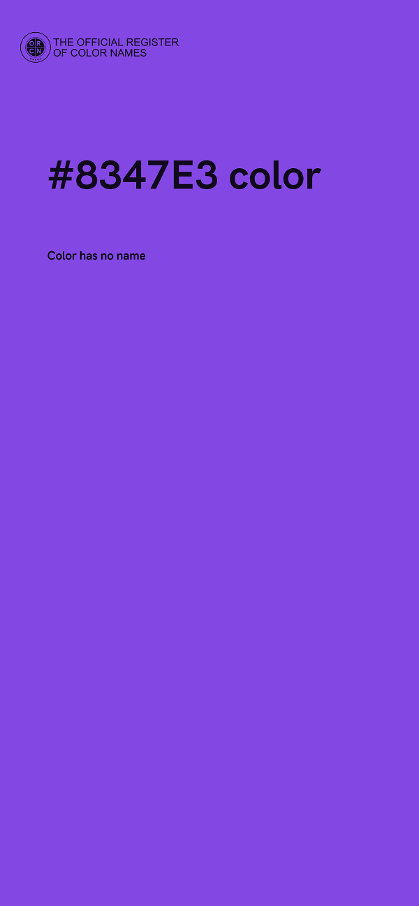#8347E3 color image