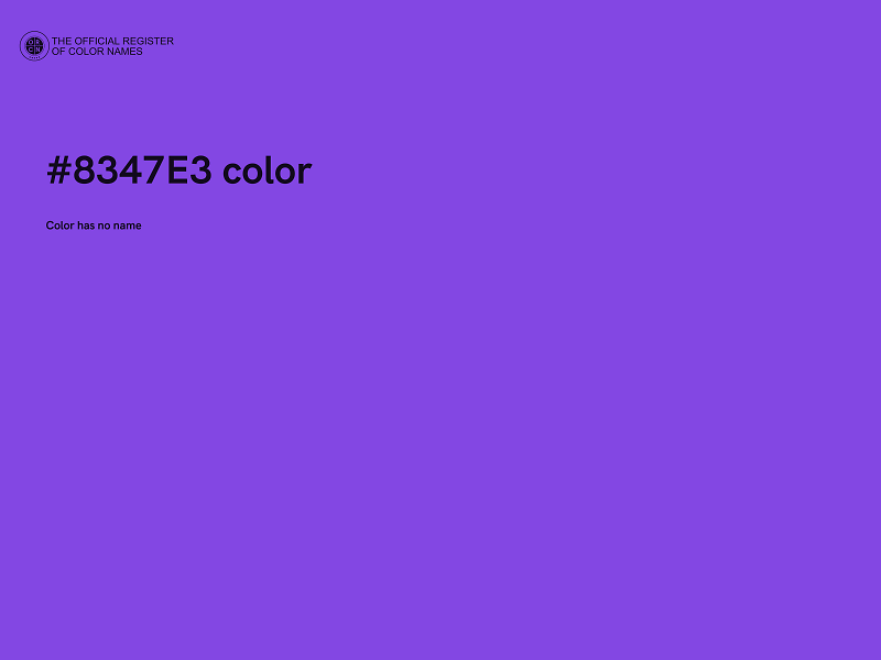 #8347E3 color image