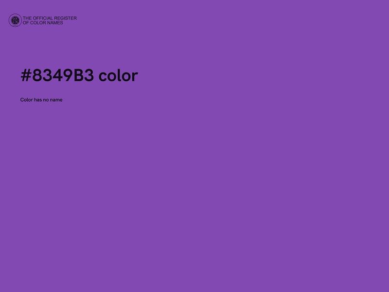 #8349B3 color image