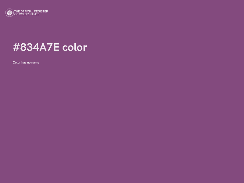 #834A7E color image