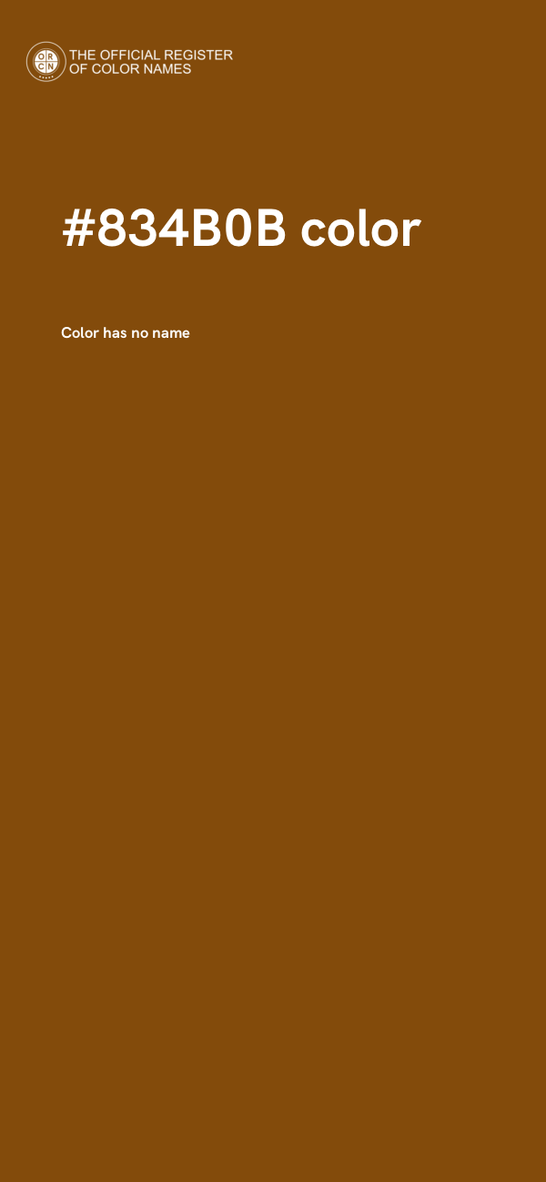 #834B0B color image