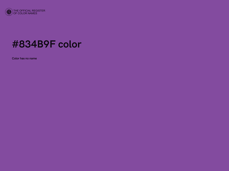 #834B9F color image