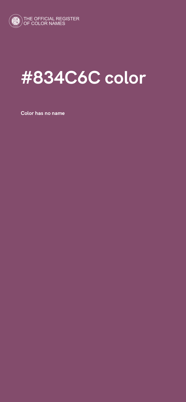 #834C6C color image