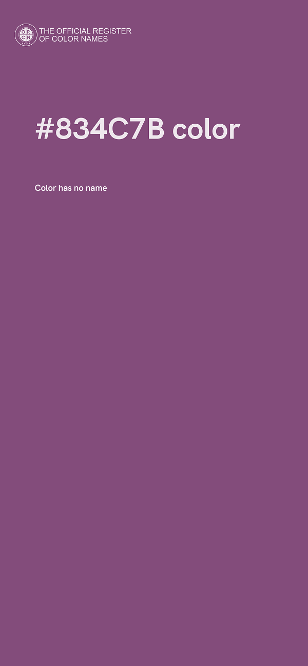 #834C7B color image