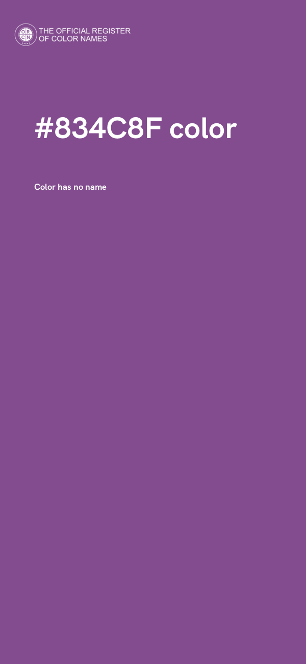 #834C8F color image