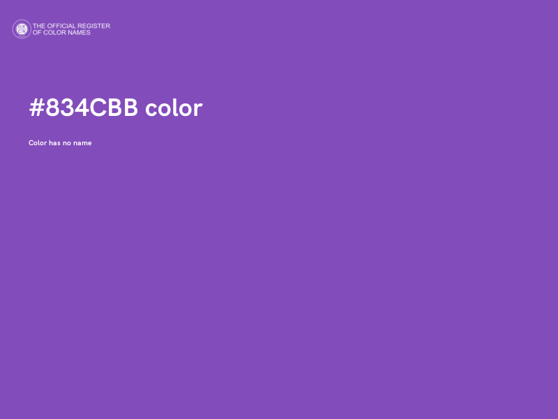 #834CBB color image