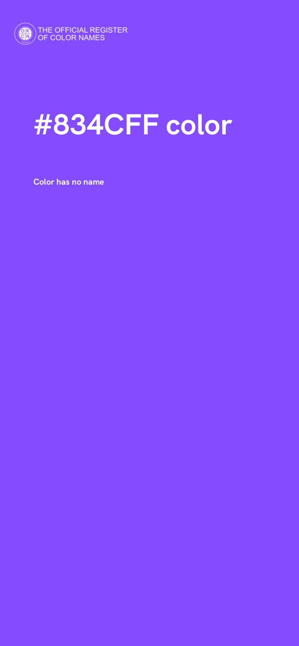 #834CFF color image