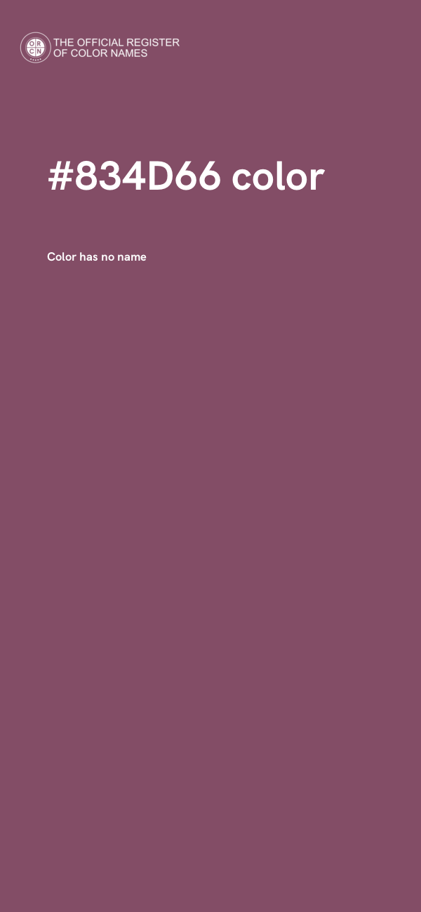 #834D66 color image