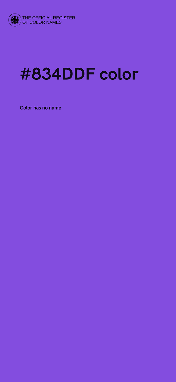#834DDF color image
