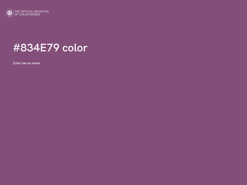 #834E79 color image