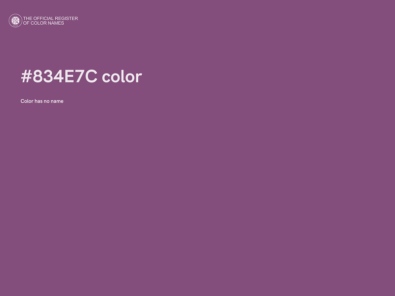 #834E7C color image
