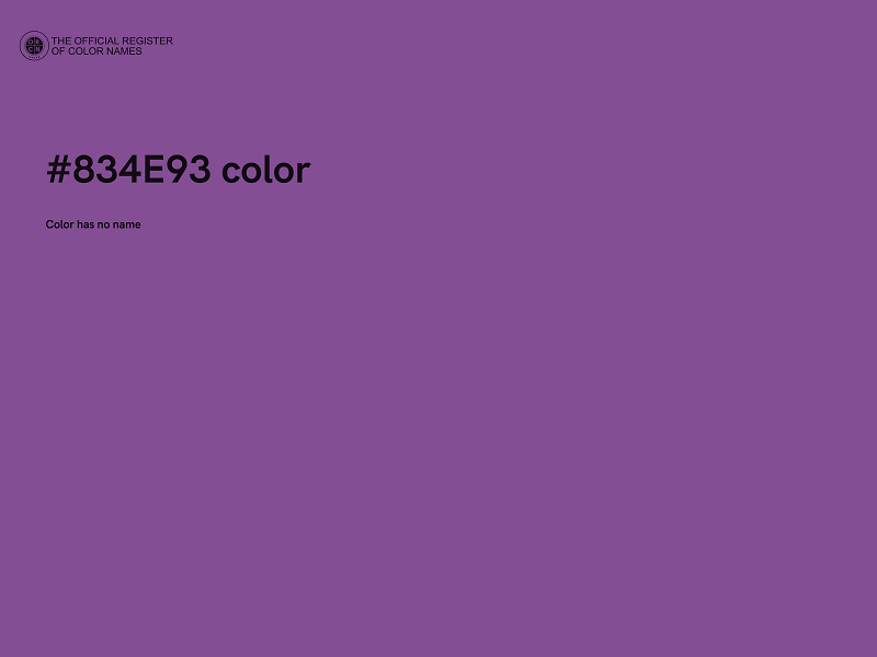 #834E93 color image