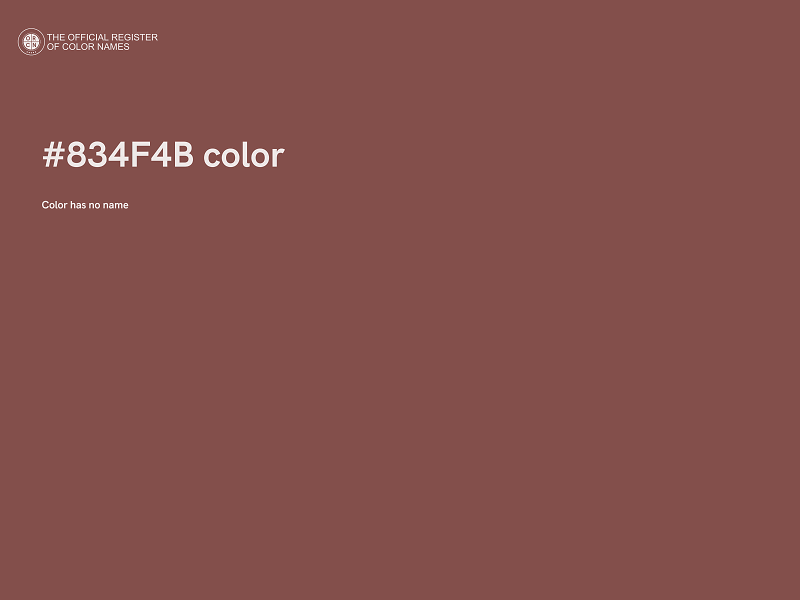 #834F4B color image