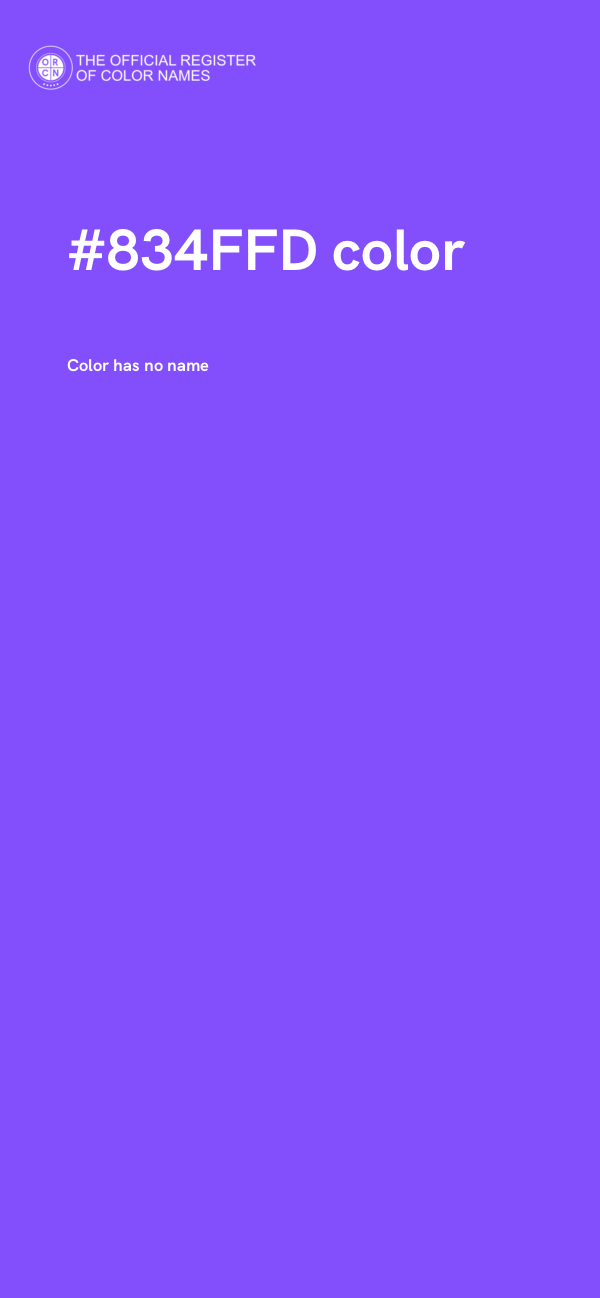 #834FFD color image