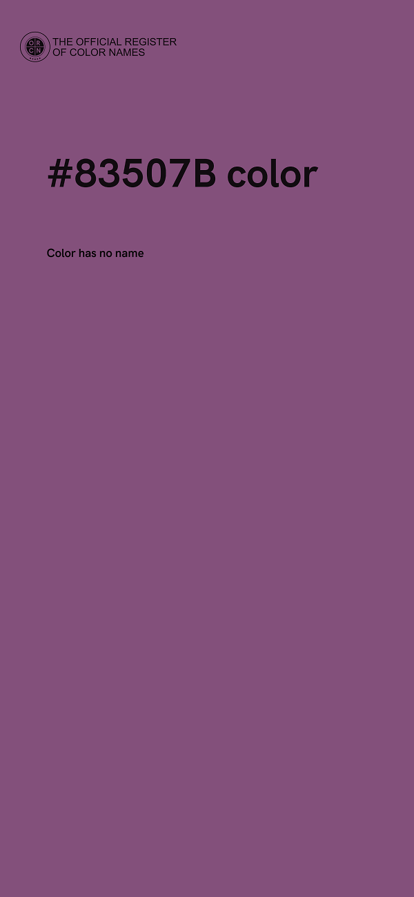 #83507B color image