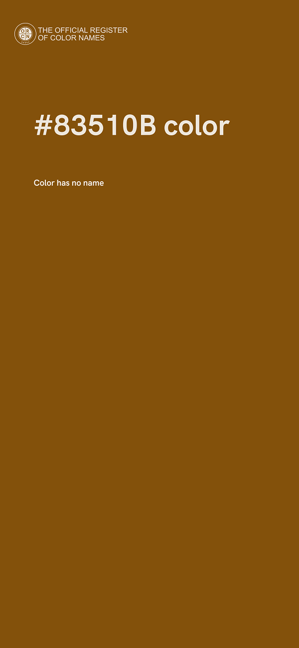 #83510B color image