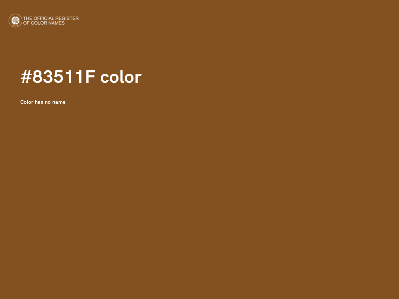 #83511F color image