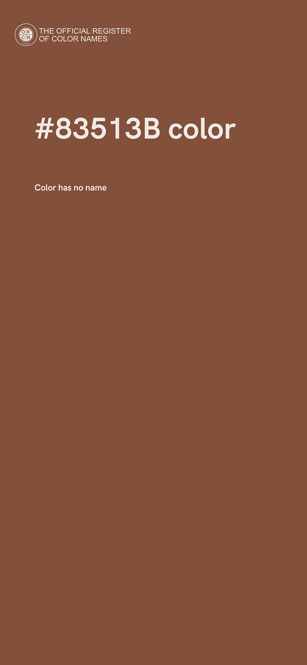#83513B color image