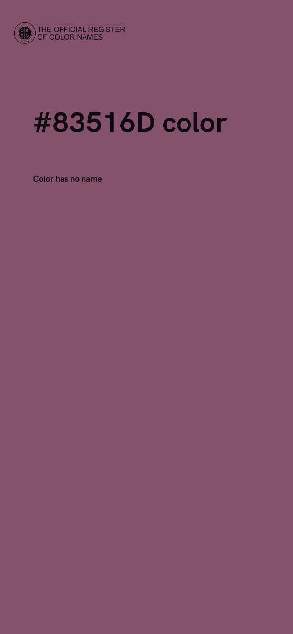 #83516D color image