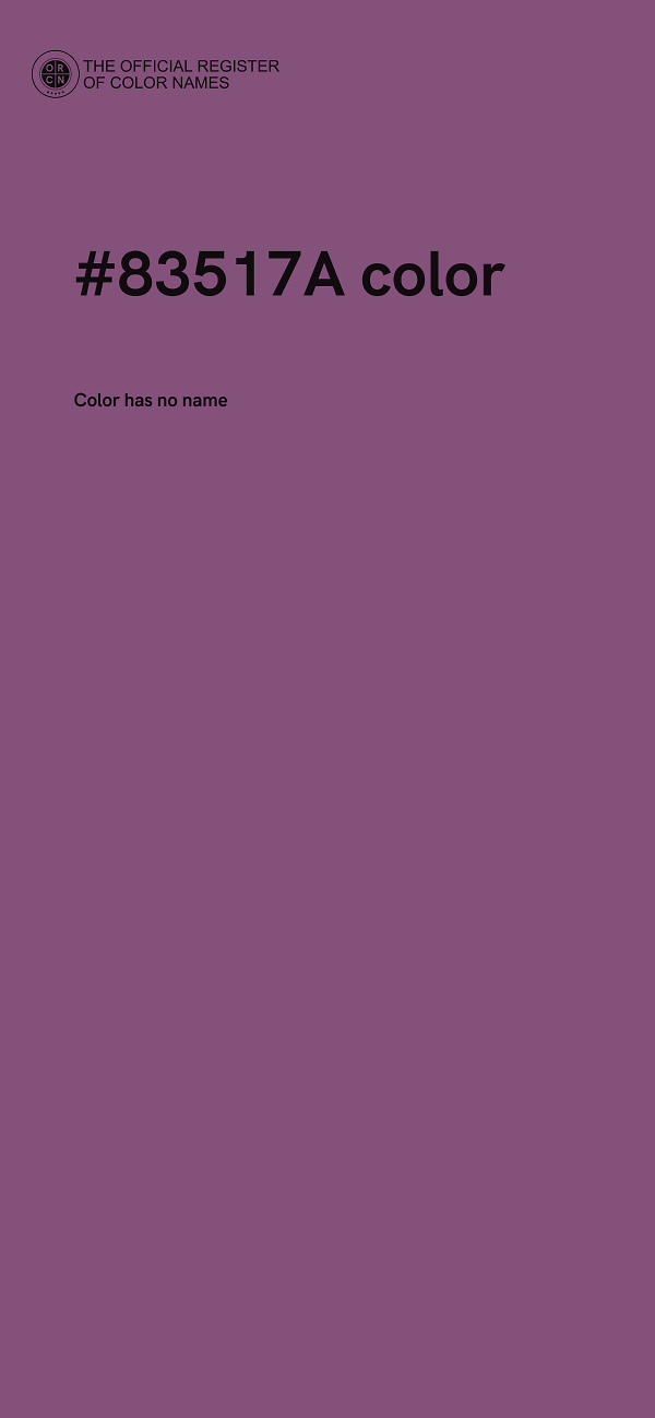 #83517A color image