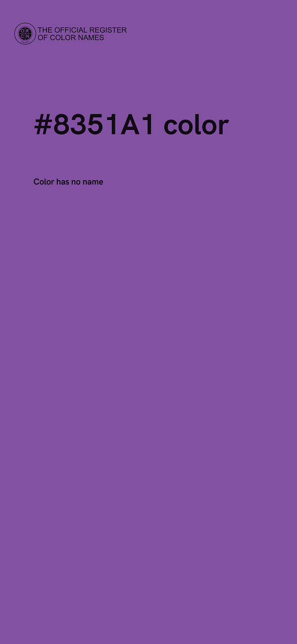 #8351A1 color image