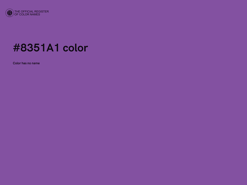 #8351A1 color image