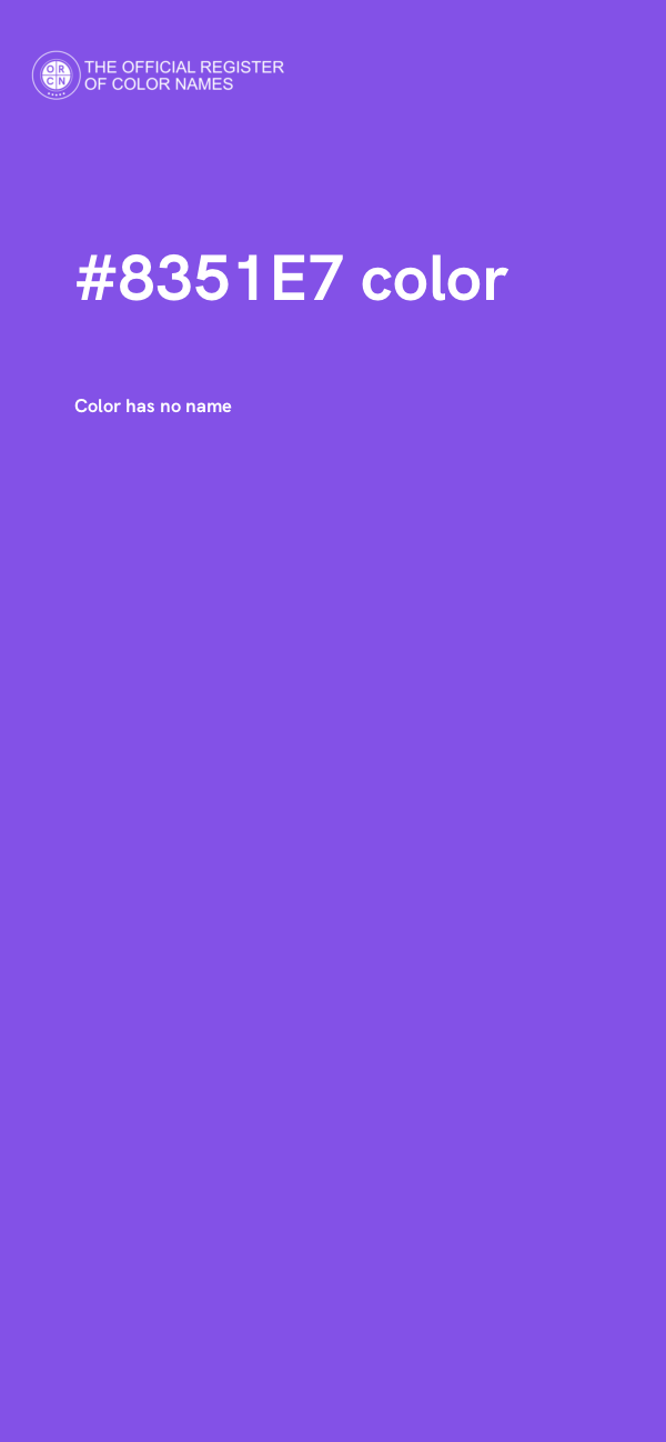 #8351E7 color image