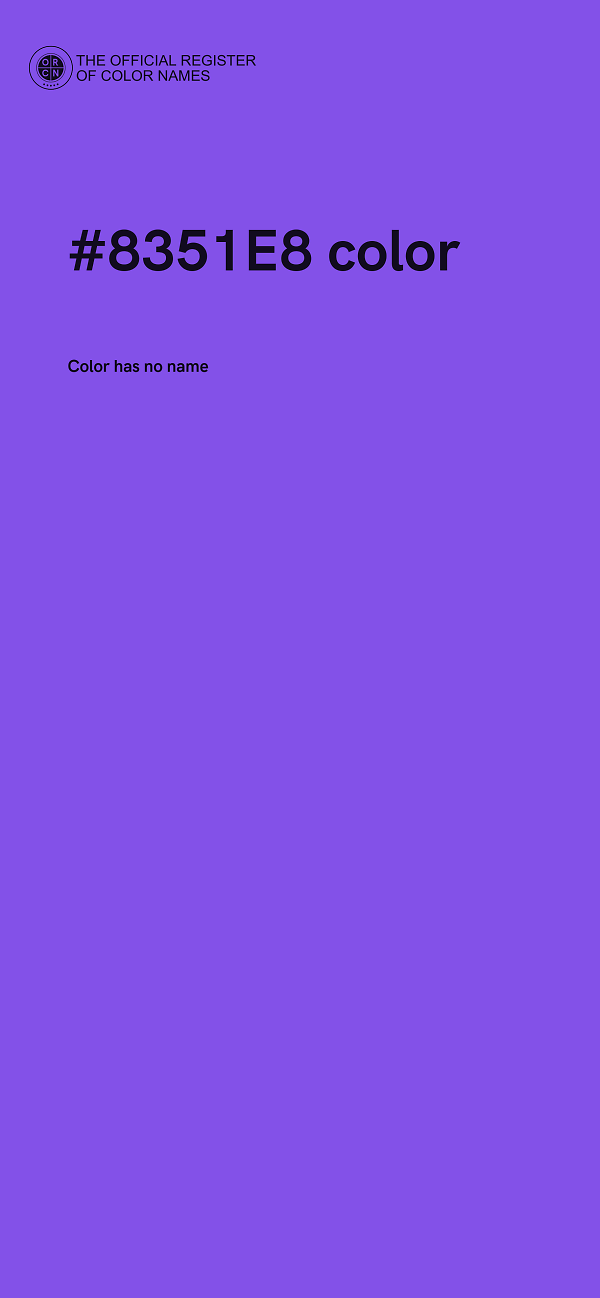 #8351E8 color image