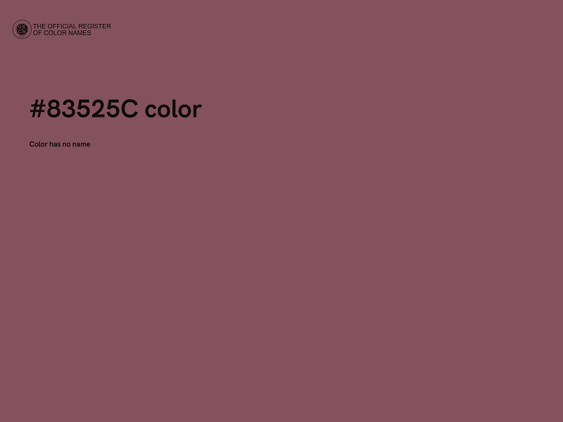 #83525C color image