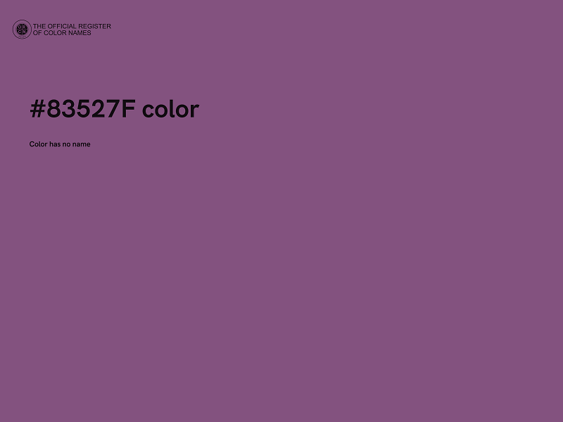 #83527F color image