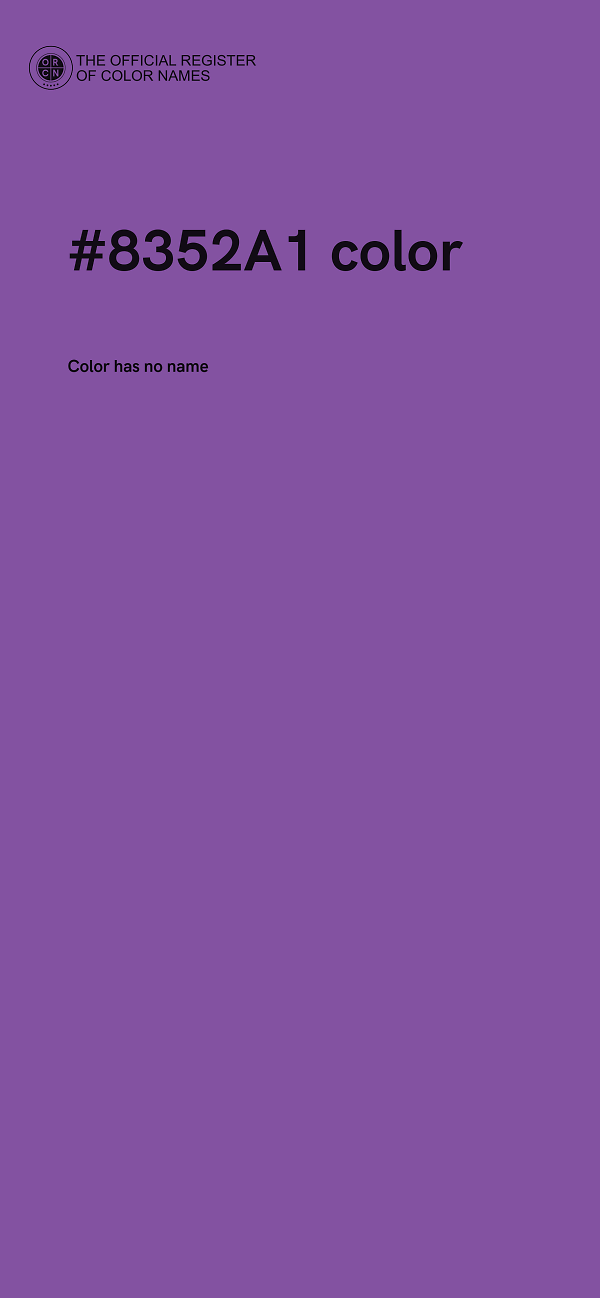 #8352A1 color image